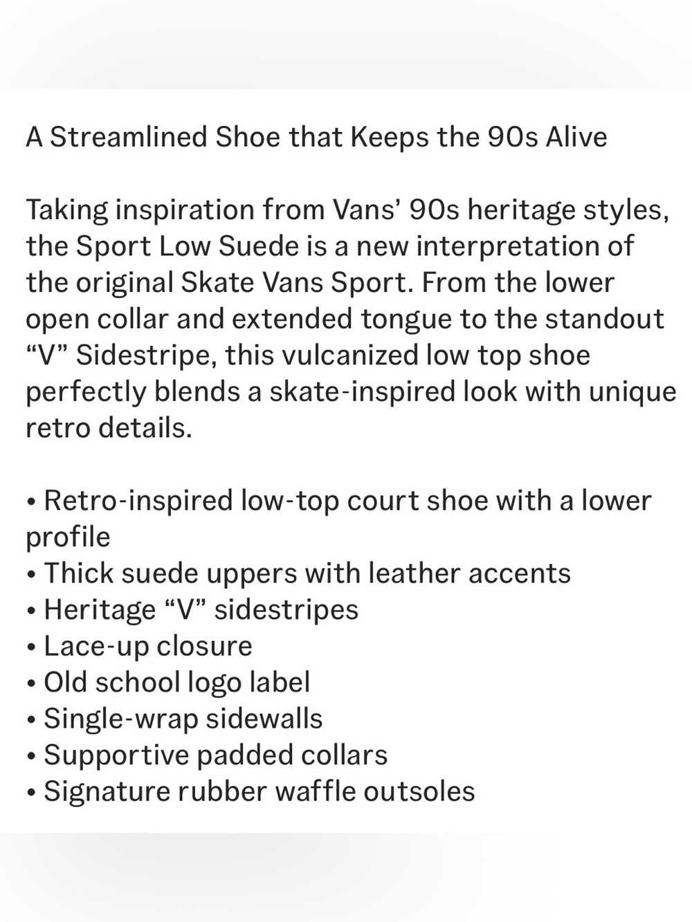 Vans Sport Low Suede Men’s Shoe - Picture 13 of 13